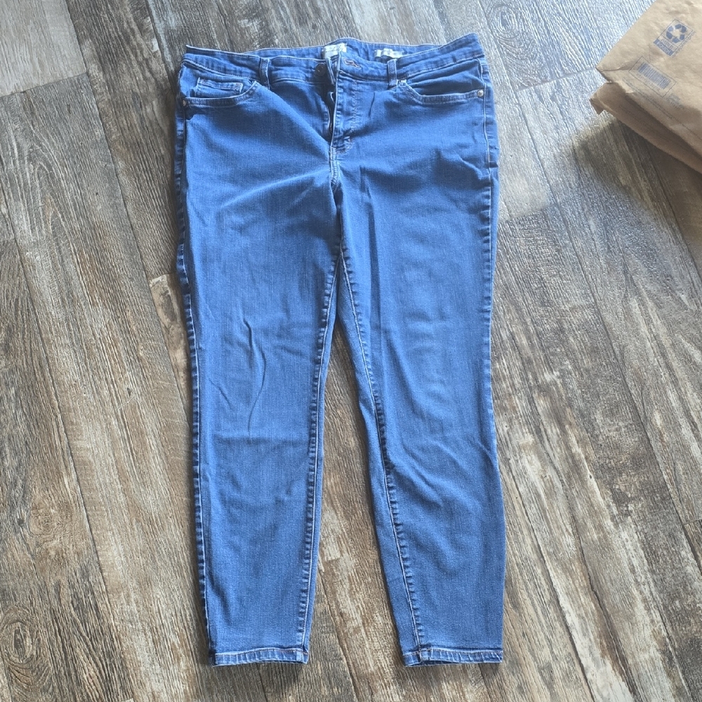 Wonderly Skinny Jeans in Medium Blue Wash